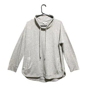 Westbound Petite Size Long Sleeve Cowl Neck Cozy Knit Drawstring Pullover PL